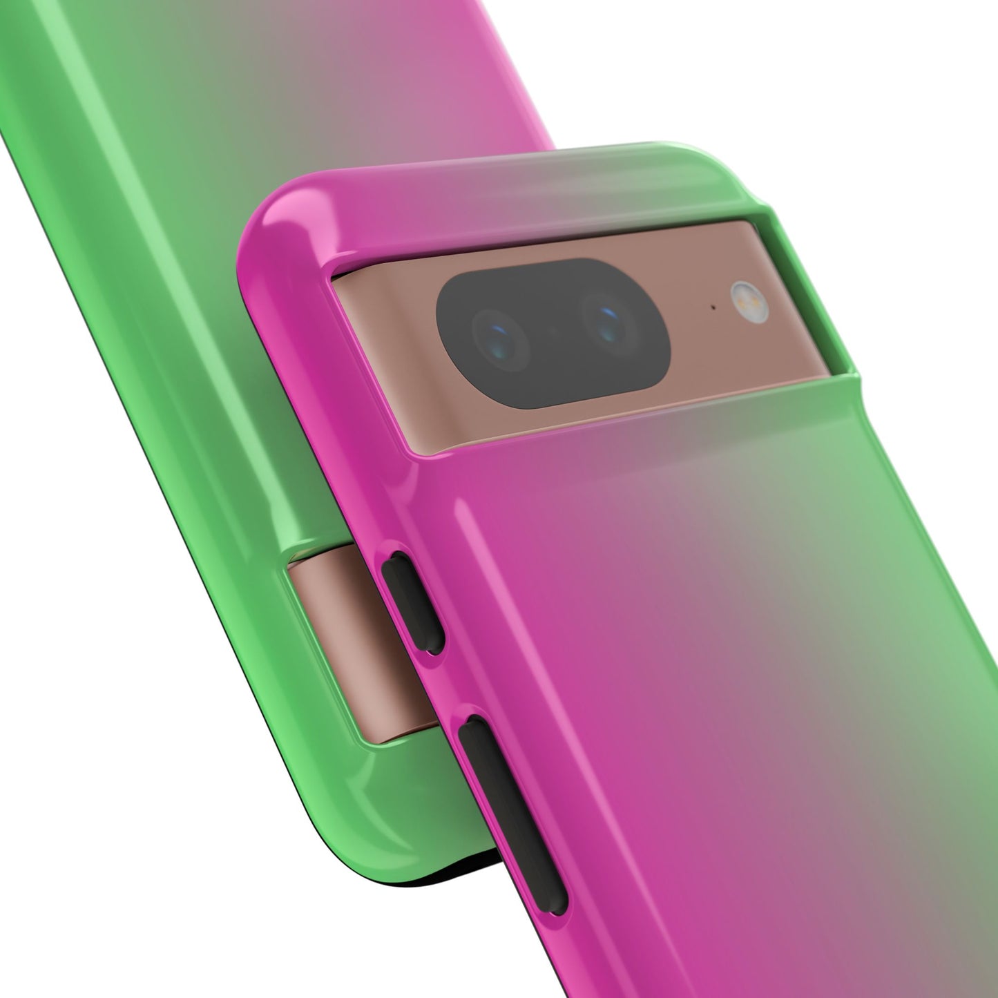 Ombre Pink and Green Phone Case - for Apple, Samsung, and Google Phones