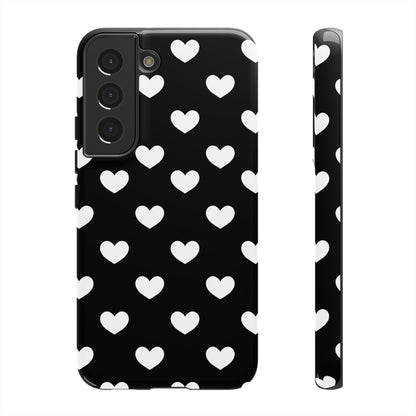 White Heart Phone Case - for Apple, Samsung, and Google Phones