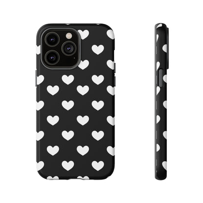 White Heart Phone Case - for Apple, Samsung, and Google Phones