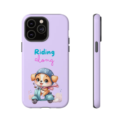 Purple Puppy Phone Case - for Apple, Samsung, and Google Phones