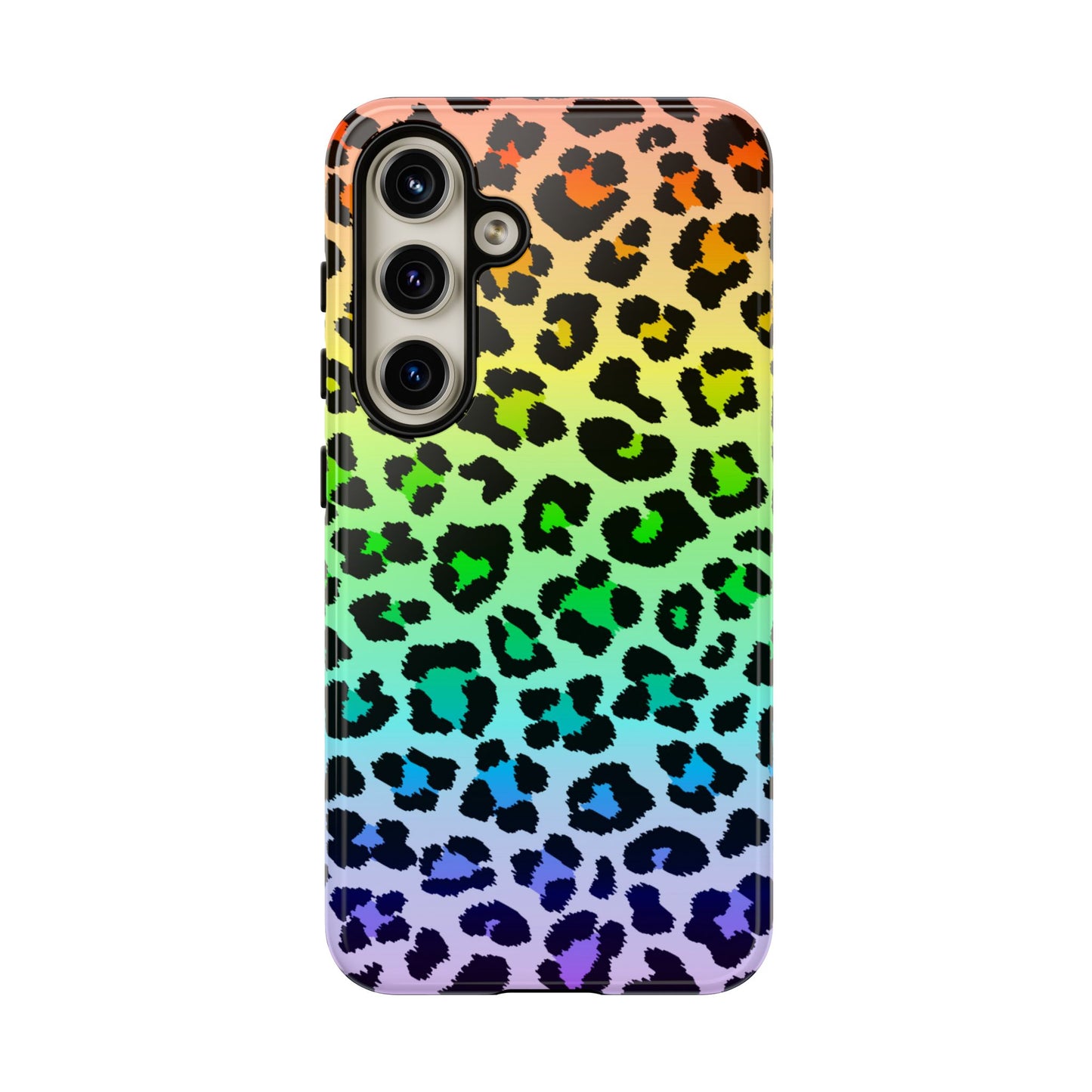 Rainbow Leopard Print Phone Case - for Apple, Samsung, and Google Phones