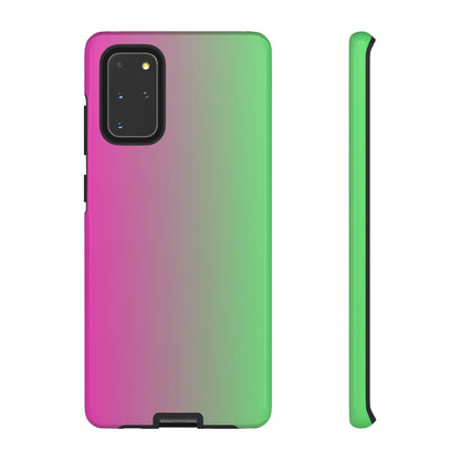 Ombre Pink and Green Phone Case - for Apple, Samsung, and Google Phones