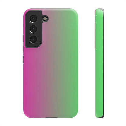 Ombre Pink and Green Phone Case - for Apple, Samsung, and Google Phones