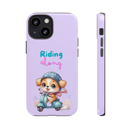 Purple Puppy Phone Case - for Apple, Samsung, and Google Phones