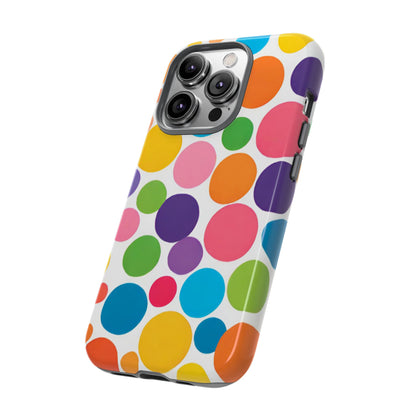 Multicolored Polka Dot Phone Case - for Apple, Samsung, and Google Phones