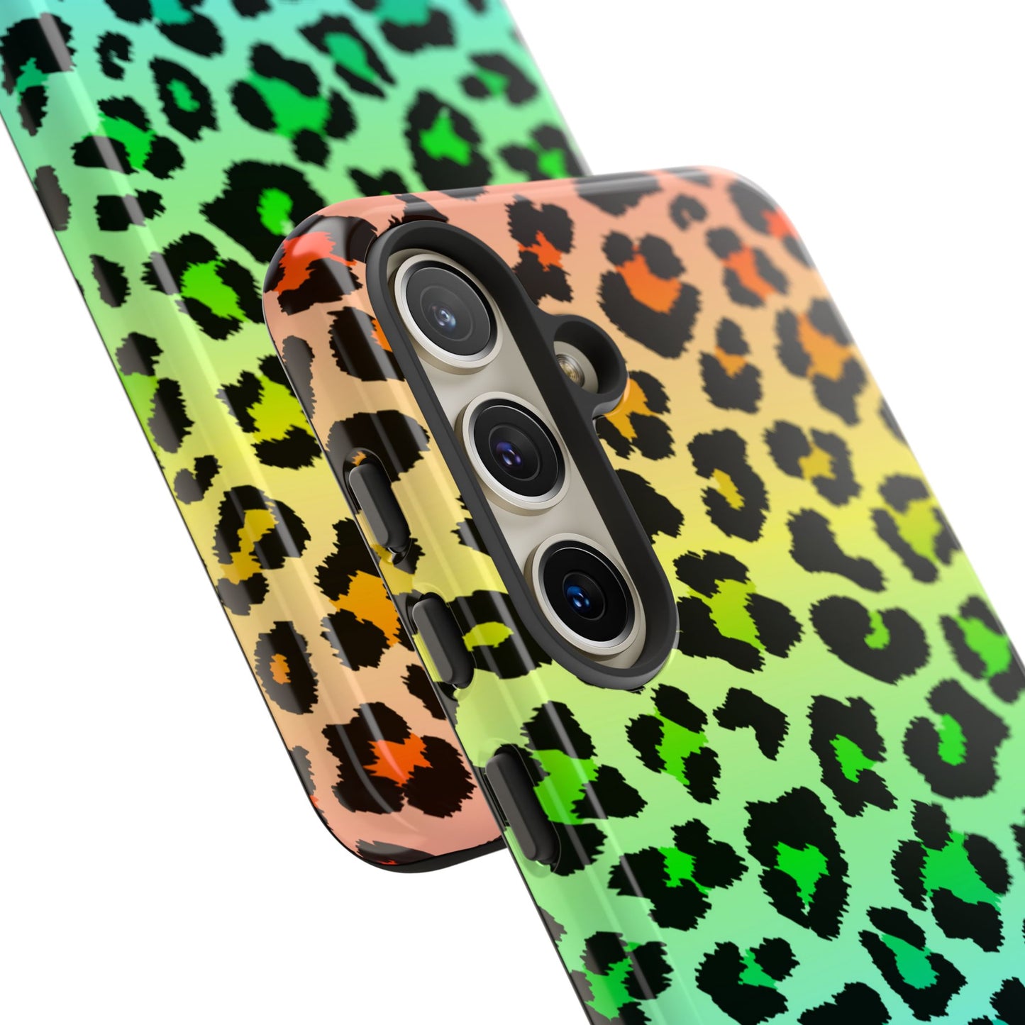 Rainbow Leopard Print Phone Case - for Apple, Samsung, and Google Phones