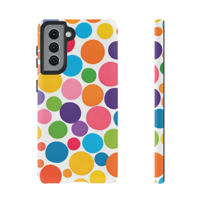 Multicolored Polka Dot Phone Case - for Apple, Samsung, and Google Phones