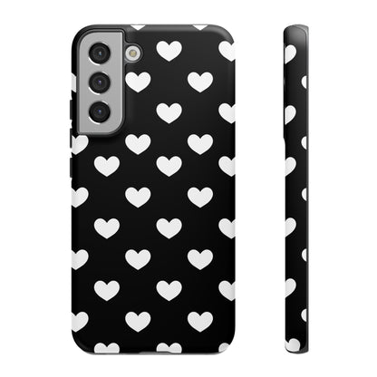 White Heart Phone Case - for Apple, Samsung, and Google Phones