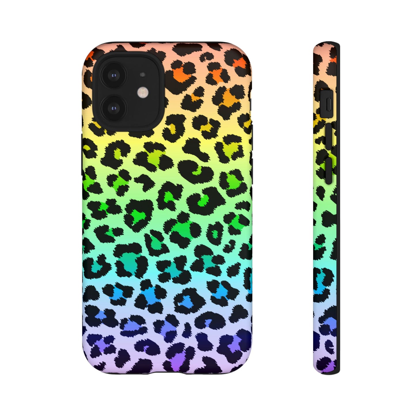 Rainbow Leopard Print Phone Case - for Apple, Samsung, and Google Phones