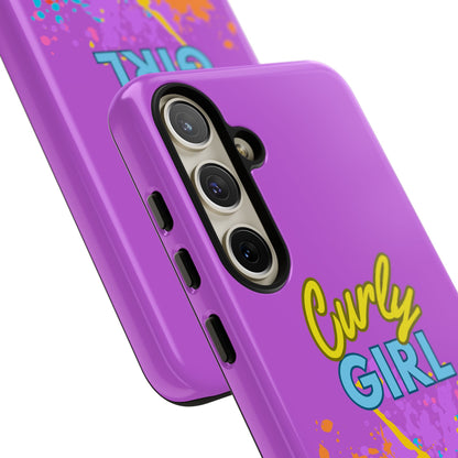 Melanin Curly Hair Afro Girl Phone Case - for iPhone, Samsung, and Google Phones