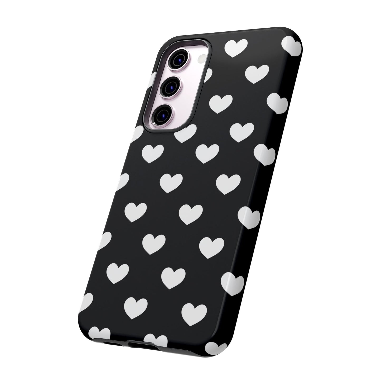 White Heart Phone Case - for Apple, Samsung, and Google Phones