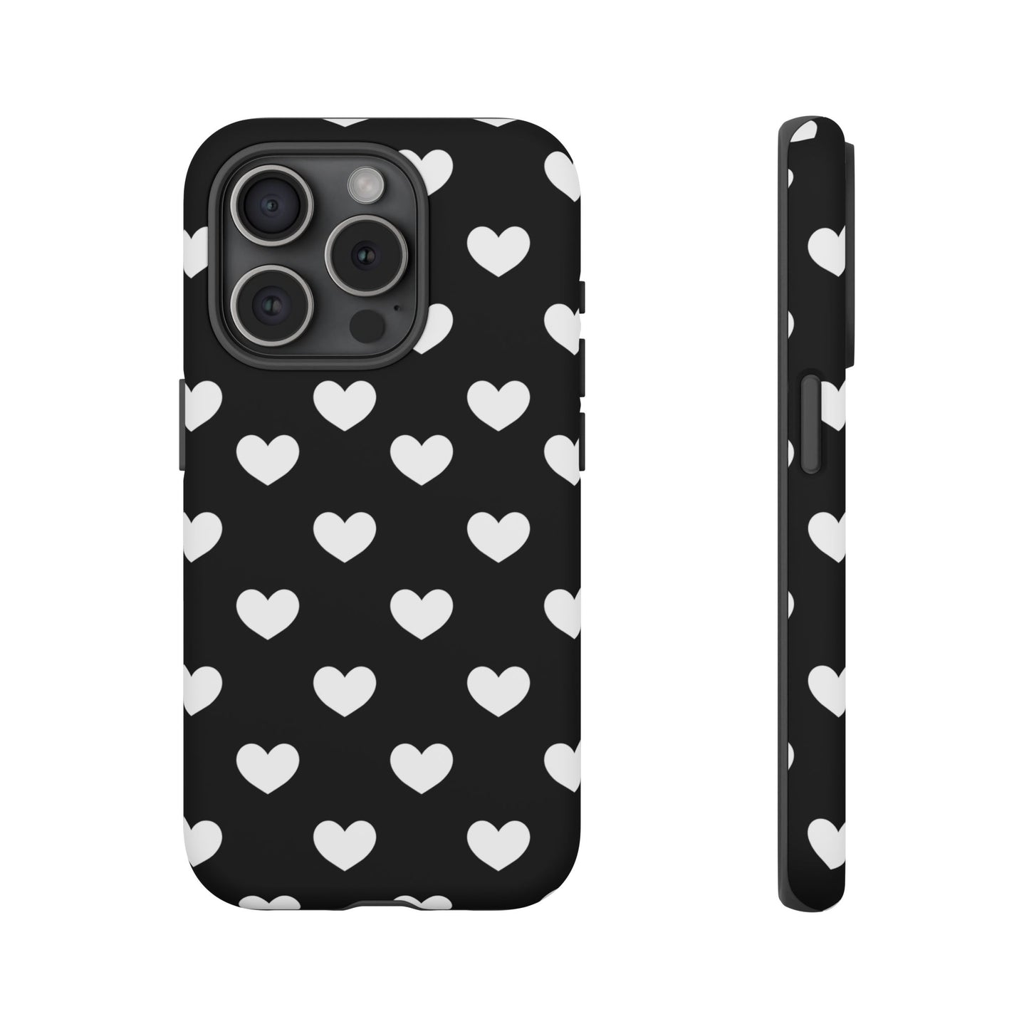 White Heart Phone Case - for Apple, Samsung, and Google Phones