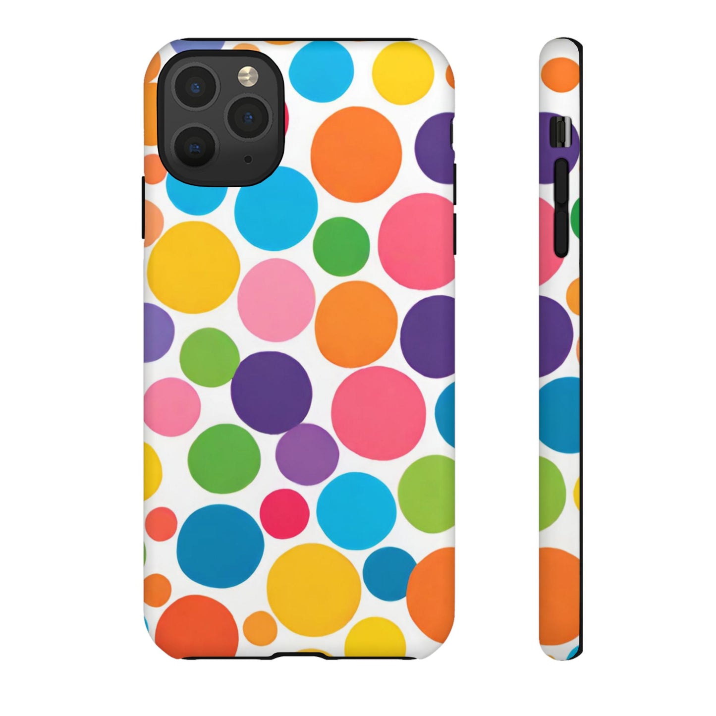 Multicolored Polka Dot Phone Case - for Apple, Samsung, and Google Phones