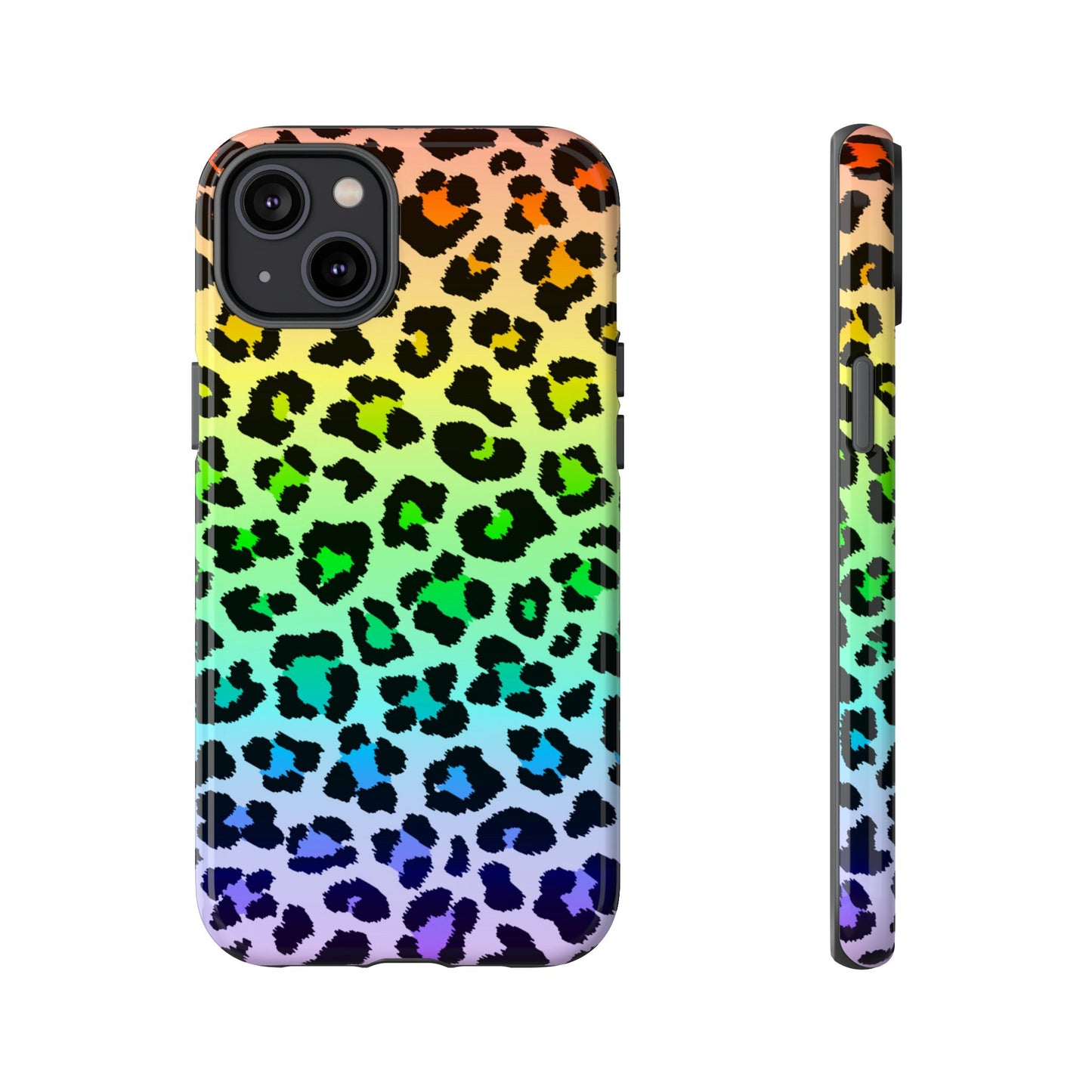 Rainbow Leopard Print Phone Case - for Apple, Samsung, and Google Phones