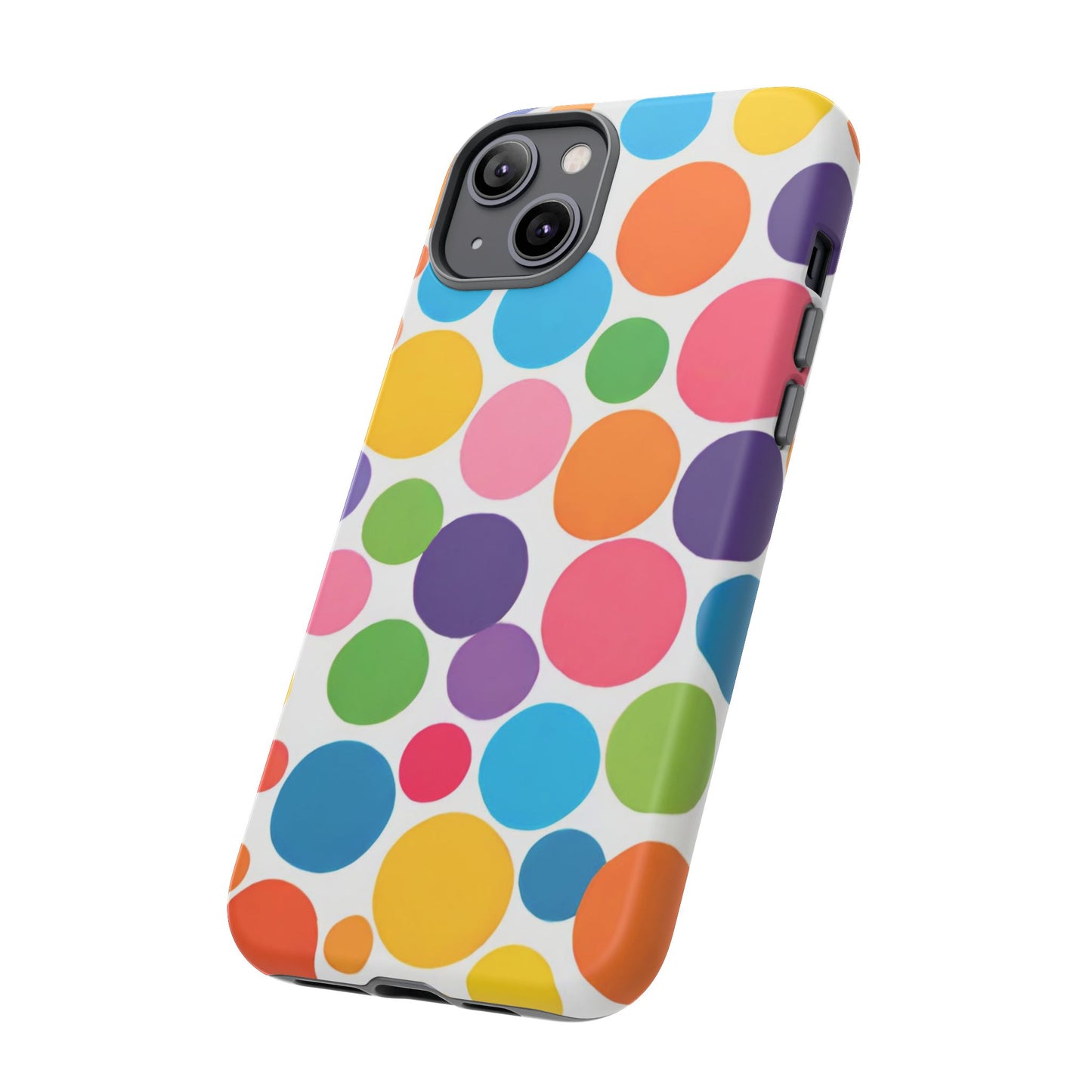 Multicolored Polka Dot Phone Case - for Apple, Samsung, and Google Phones