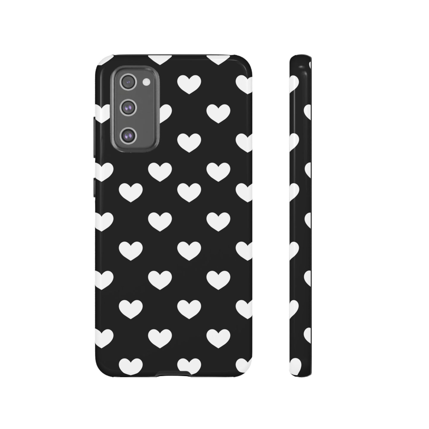 White Heart Phone Case - for Apple, Samsung, and Google Phones