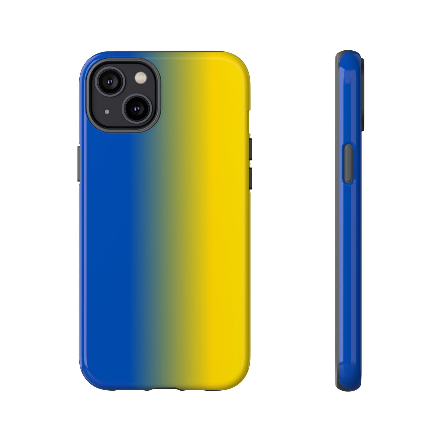 Ombre Blue and Gold Phone Case - for Apple, Samsung, and Google Phones