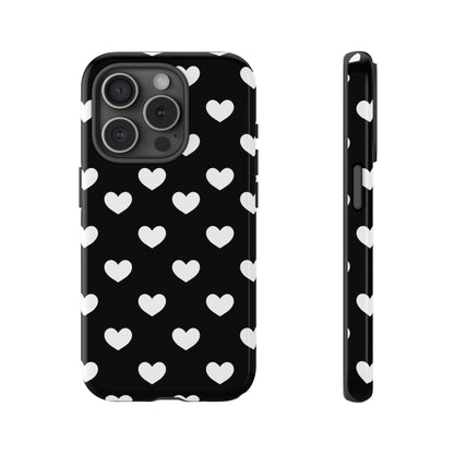 White Heart Phone Case - for Apple, Samsung, and Google Phones