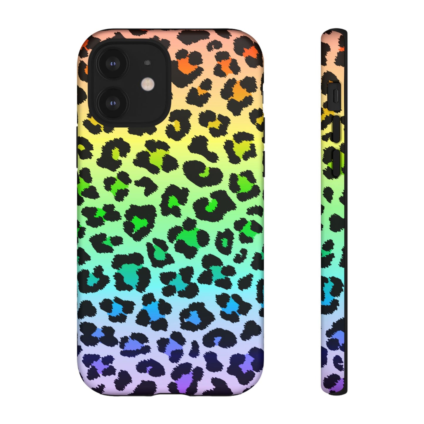 Rainbow Leopard Print Phone Case - for Apple, Samsung, and Google Phones