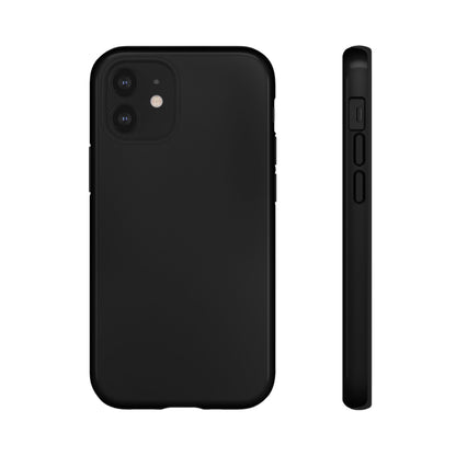 Black Phone Case - for Apple, Samsung, and Google Phones