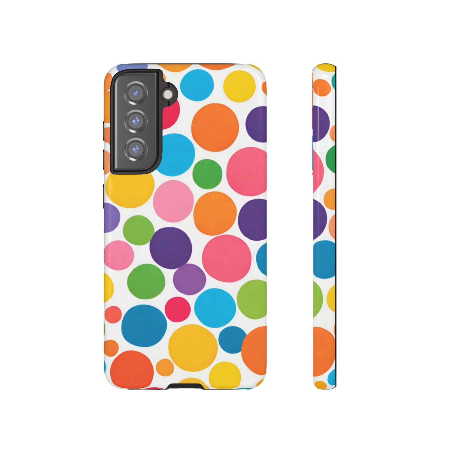 Multicolored Polka Dot Phone Case - for Apple, Samsung, and Google Phones