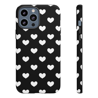 White Heart Phone Case - for Apple, Samsung, and Google Phones