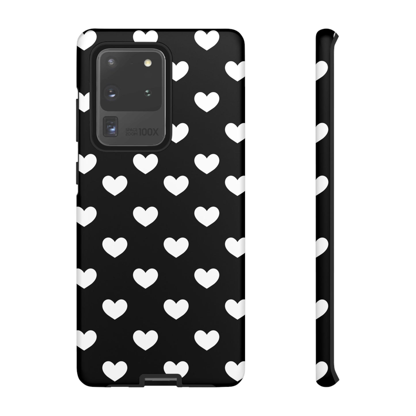 White Heart Phone Case - for Apple, Samsung, and Google Phones