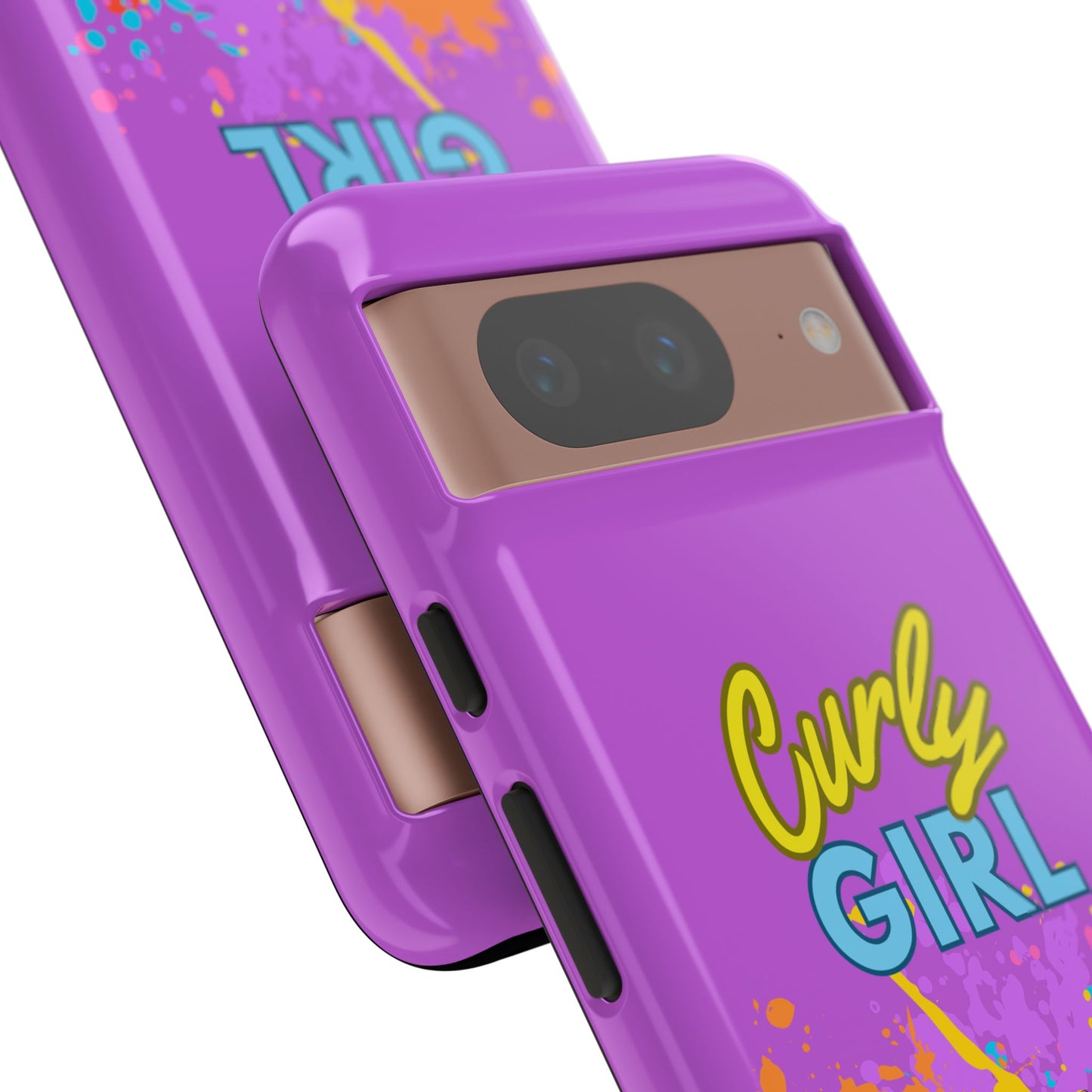 Melanin Curly Hair Afro Girl Phone Case - for iPhone, Samsung, and Google Phones