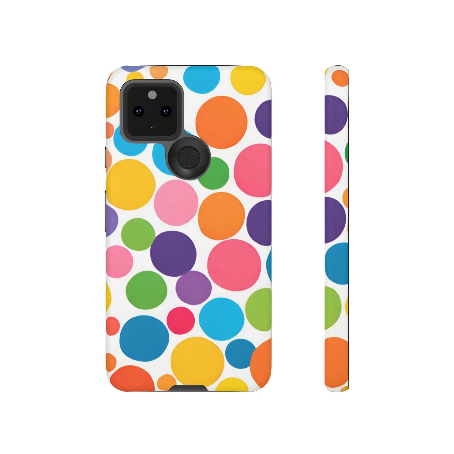 Multicolored Polka Dot Phone Case - for Apple, Samsung, and Google Phones