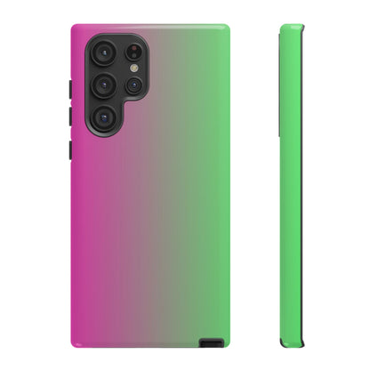 Ombre Pink and Green Phone Case - for Apple, Samsung, and Google Phones