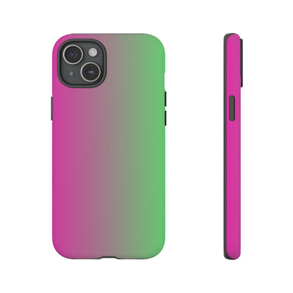 Ombre Pink and Green Phone Case - for Apple, Samsung, and Google Phones