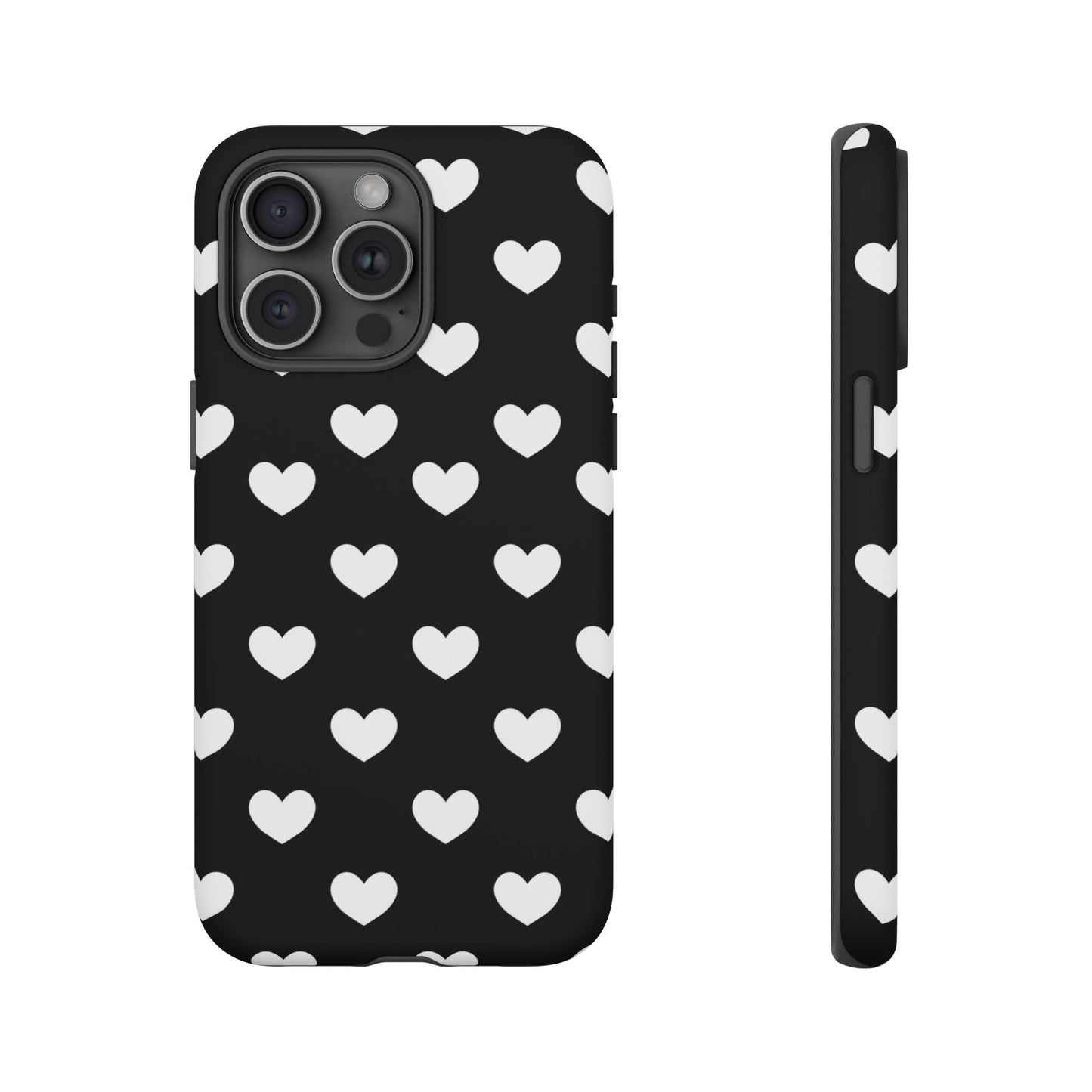 White Heart Phone Case - for Apple, Samsung, and Google Phones