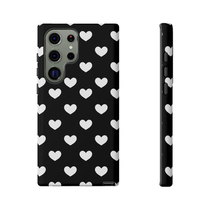 White Heart Phone Case - for Apple, Samsung, and Google Phones