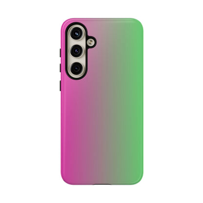 Ombre Pink and Green Phone Case - for Apple, Samsung, and Google Phones