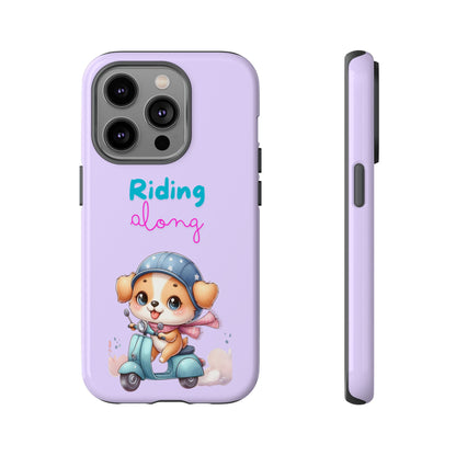 Purple Puppy Phone Case - for Apple, Samsung, and Google Phones