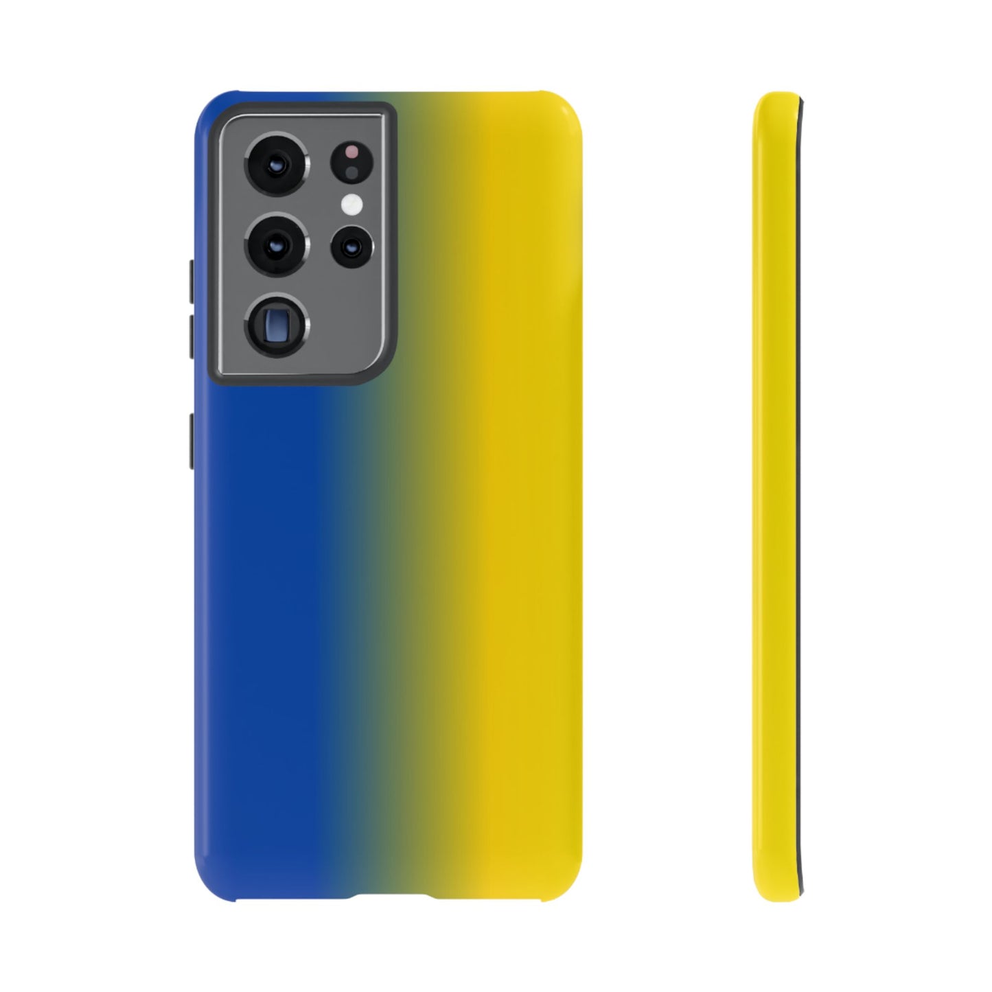 Ombre Blue and Gold Phone Case - for Apple, Samsung, and Google Phones