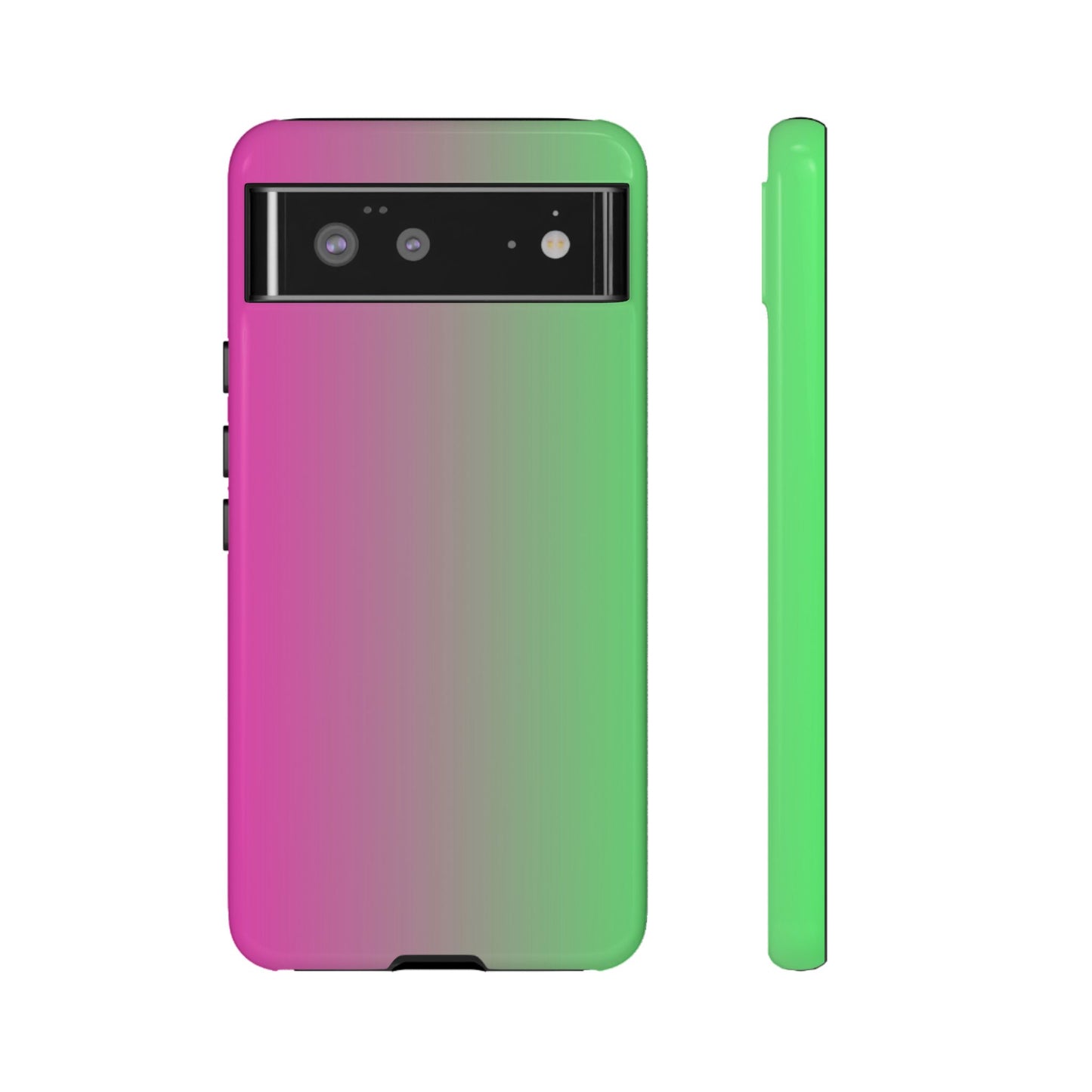 Ombre Pink and Green Phone Case - for Apple, Samsung, and Google Phones