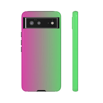 Ombre Pink and Green Phone Case - for Apple, Samsung, and Google Phones