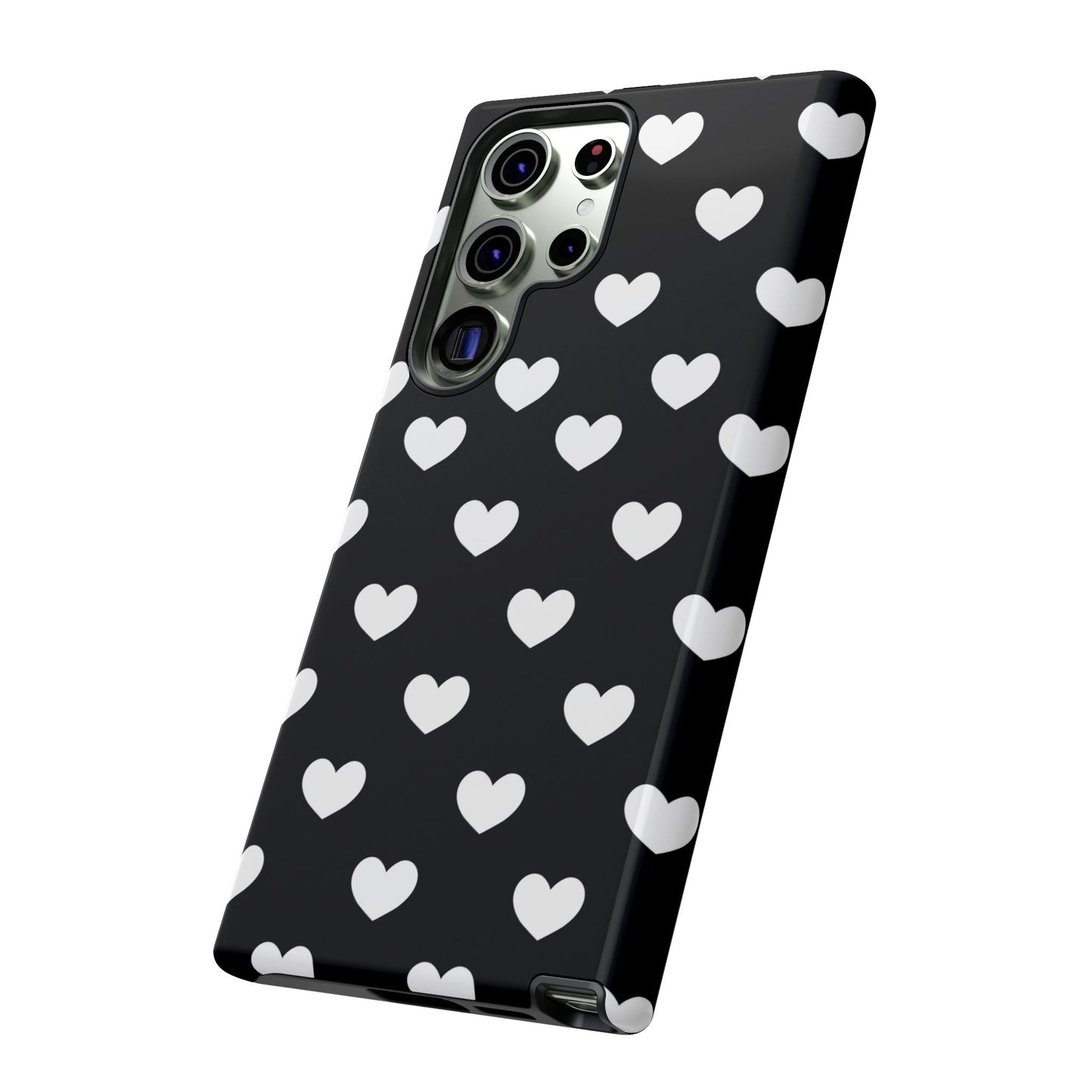 White Heart Phone Case - for Apple, Samsung, and Google Phones