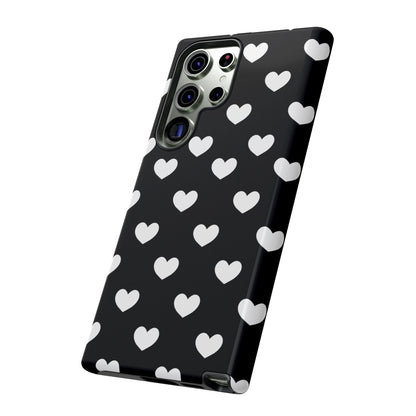 White Heart Phone Case - for Apple, Samsung, and Google Phones