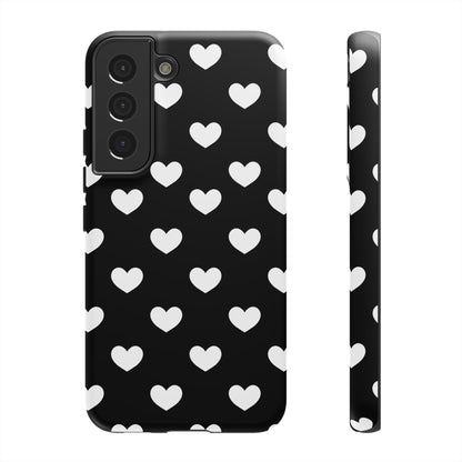 White Heart Phone Case - for Apple, Samsung, and Google Phones