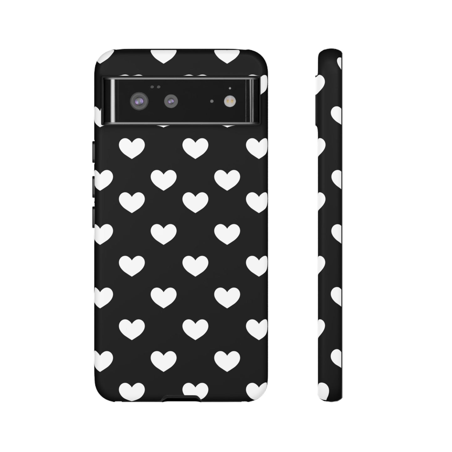 White Heart Phone Case - for Apple, Samsung, and Google Phones