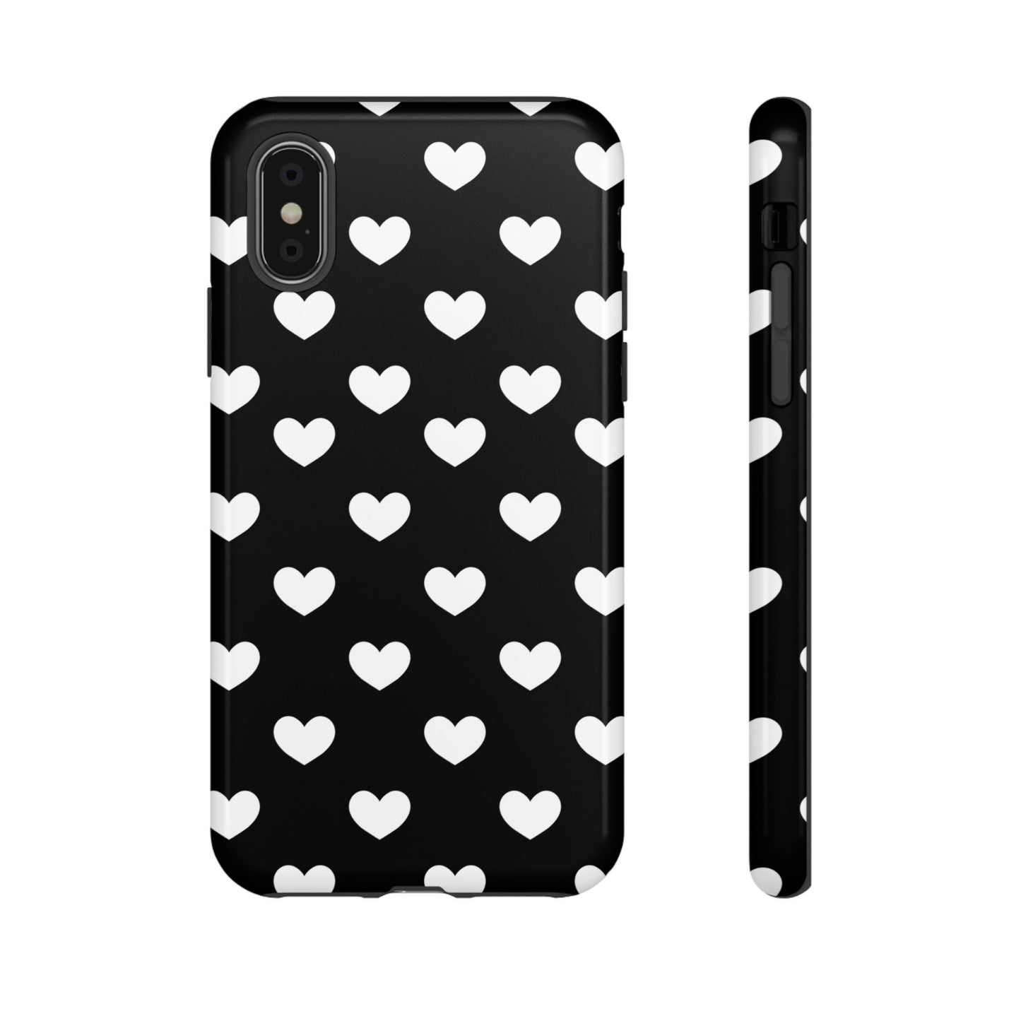 White Heart Phone Case - for Apple, Samsung, and Google Phones