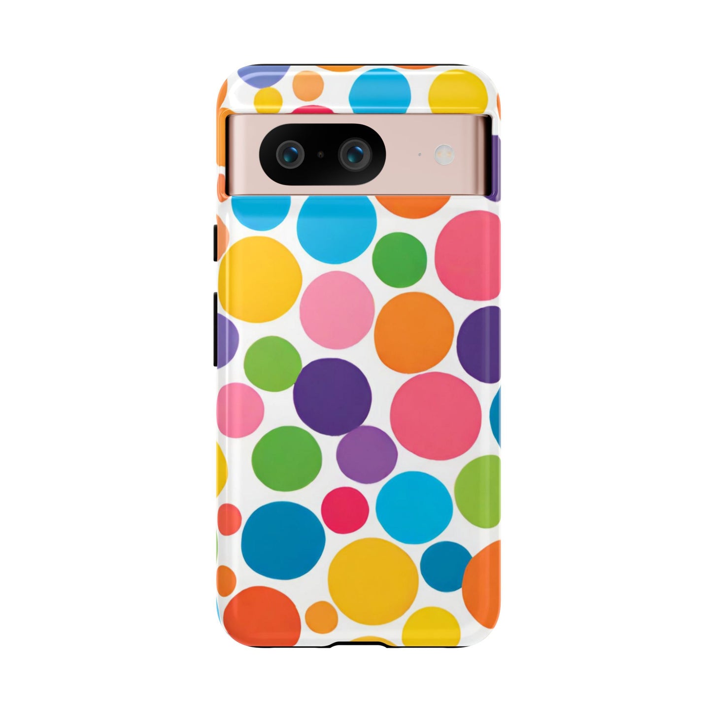 Multicolored Polka Dot Phone Case - for Apple, Samsung, and Google Phones