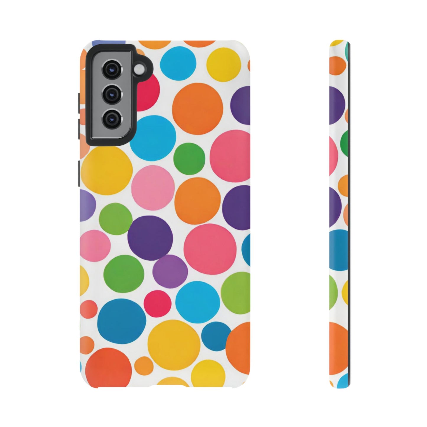 Multicolored Polka Dot Phone Case - for Apple, Samsung, and Google Phones