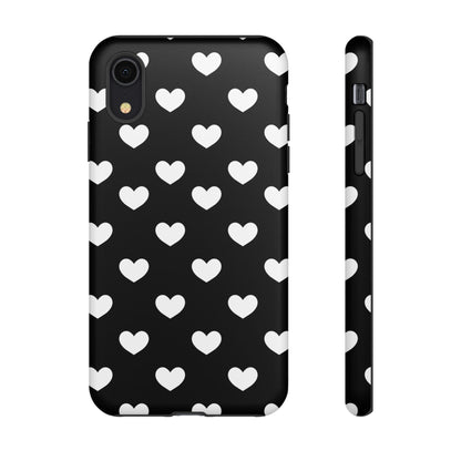 White Heart Phone Case - for Apple, Samsung, and Google Phones