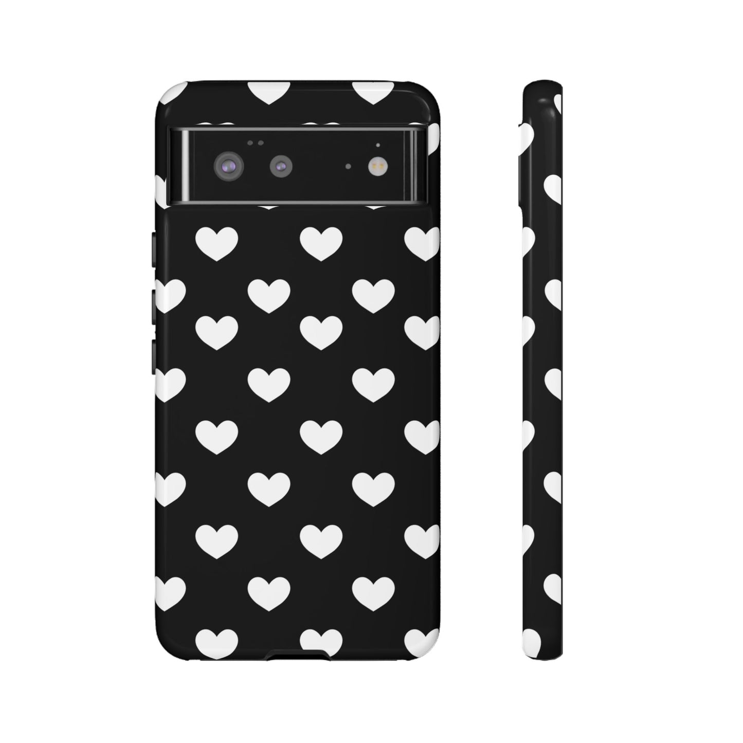 White Heart Phone Case - for Apple, Samsung, and Google Phones