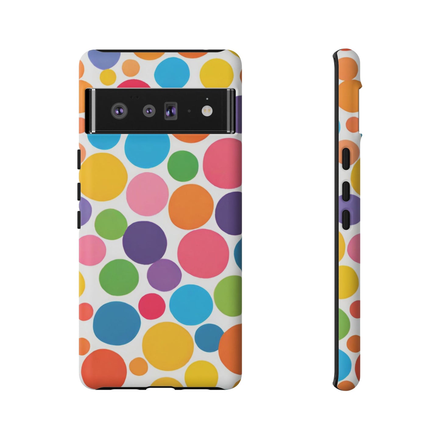 Multicolored Polka Dot Phone Case - for Apple, Samsung, and Google Phones