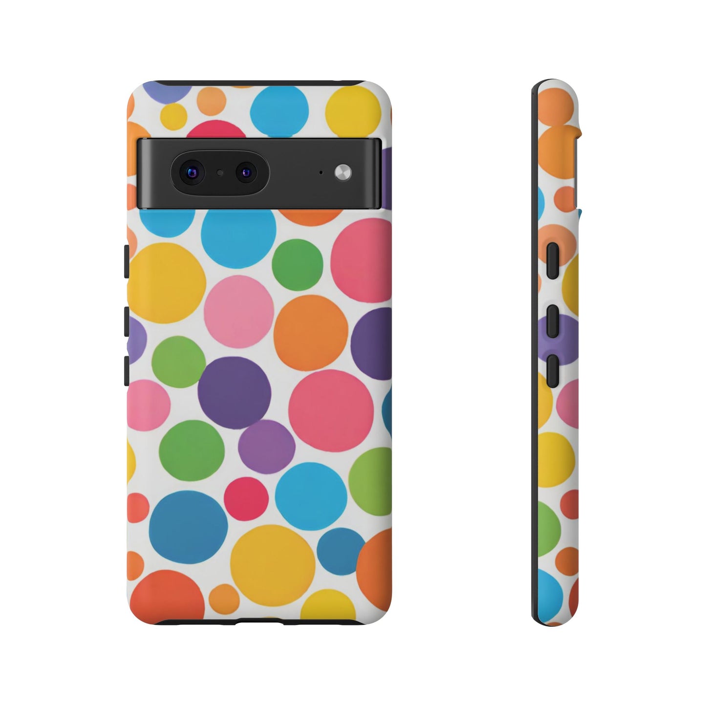 Multicolored Polka Dot Phone Case - for Apple, Samsung, and Google Phones