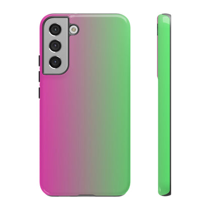 Ombre Pink and Green Phone Case - for Apple, Samsung, and Google Phones